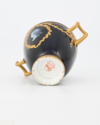Lot 838 - Kerr and Binns, a Worcester Limoges enamelled...
