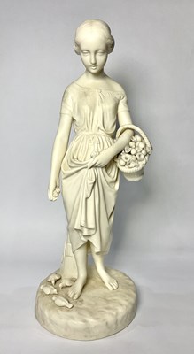 Lot 89 - A Copeland Parian ware 'Virginia' figure after...