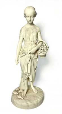 Lot 89 - A Copeland Parian ware 'Virginia' figure after...