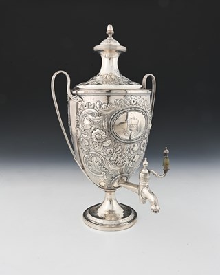 Lot 185 - Paul Storr, a George III silver tea urn, of...