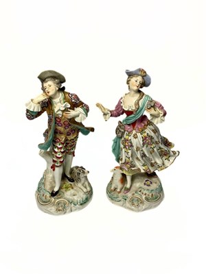 Lot 119 - A pair of Samson figurines, late 19th Century,...