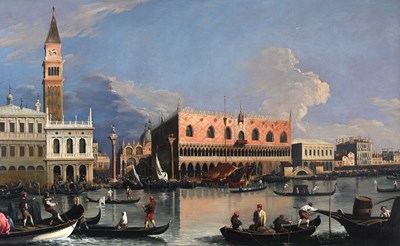 Lot 557 - After Canaletto, Venice, The Grand Canal with...