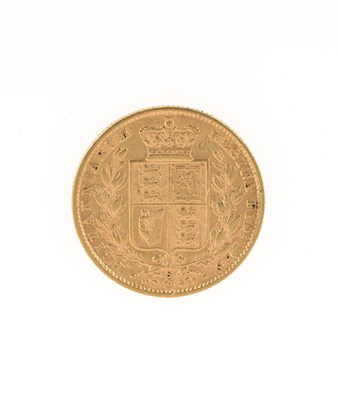 Lot 128 - Victoria, a full sovereign coin, dated 1878