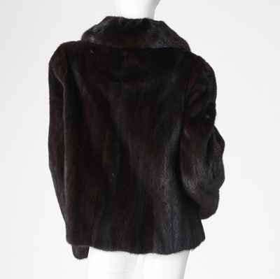 Lot 578 - Saga, a dark ranch mink jacket.