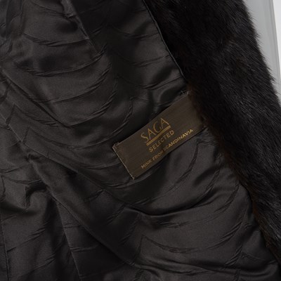 Lot 578 - Saga, a dark ranch mink jacket.