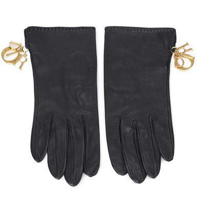 Lot 397 - Christian Dior, a pair of vintage leather gloves.