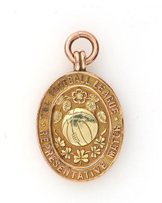 Lot 334 - Stanley Matthews, a 9 carat two tone gold...