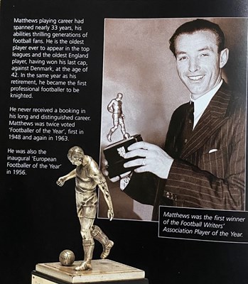 Lot 345 - Stanley Matthews, Footballer of the Year...