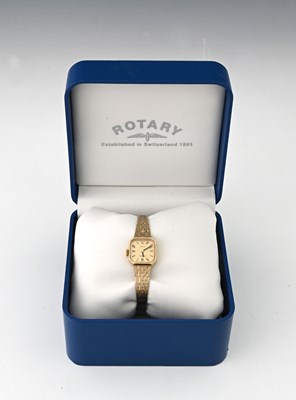 Lot 108 - Rotary, a 9ct gold bracelet watch