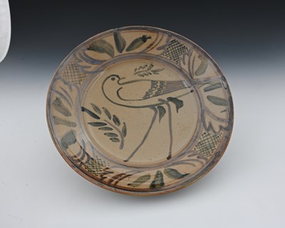 Lot 807 - Seth Cardew, a studio pottery dish, celadon...