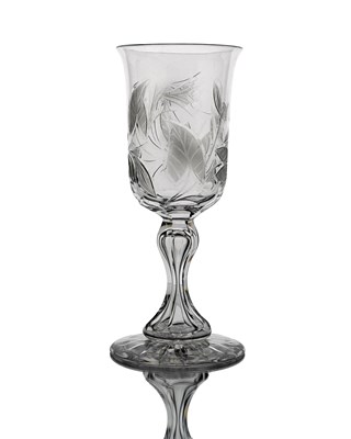 Lot 455 - Richardson, a Stourbridge cut and etched glass...