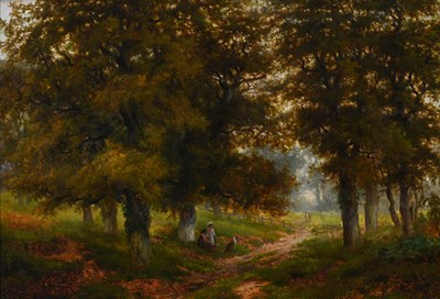 Lot 567 - George Vicat Cole R.A. (British, 1833-1893), a...