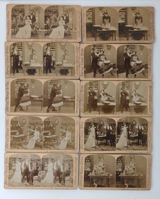 Lot 233 - A series of ten Underwood & Underwood stereo...