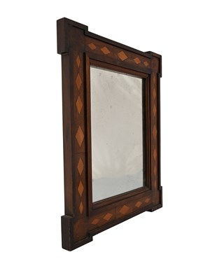 Lot 274 - A 19th Century mahogany pier glass, boxwood...