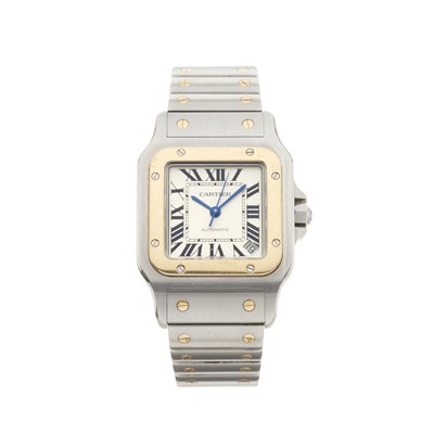 Lot 273 - Cartier - A Santos De Cartier Galbée XL bracelet watch