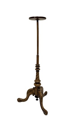 Lot 351G - 19th century mahogany tripod-base torchère,...