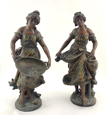 Lot 231 - Pair of Moreau type Spelter figures