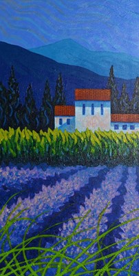 Lot 349 - John Nolan (Irish, 1958), Lavender Fields,...