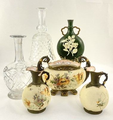 Lot 143 - A Vienna blush ivory twin-handled vase,...