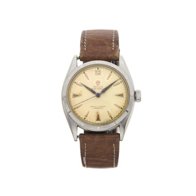 Lot 322 - Rolex - An Oyster Perpetual 'Semi Bubbleback' wrist watch