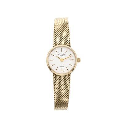 Lot 321 - Rotary, a gold plated bracelet watch