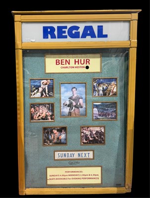 Lot 483 - A Regal Theatre illuminated cinema sign, with...