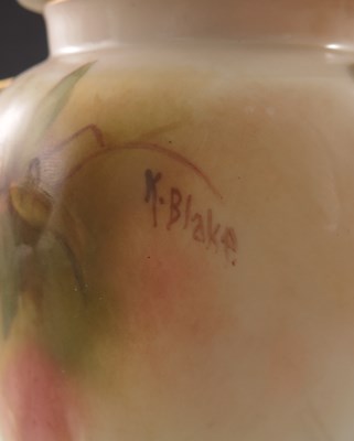 Lot 1010 - Kitty Blake for Royal Worcester, a fruit and...