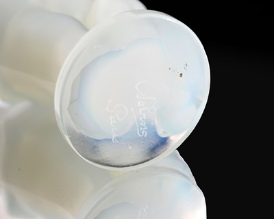 Lot 492 - Sabino, an Art Deco blue opalescent glass...