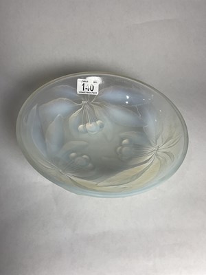 Lot 140 - A Vallon opalescent bowl, 24cm approx