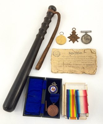 Lot 235 - A WWI trio of medals, to 17444 A.Cpl T....