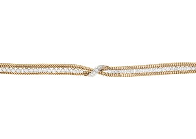 Lot 238 - A 1970s 18ct gold diamond bracelet