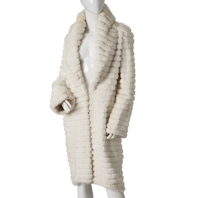 Lot 549 - Amanda Wakeley, a white coney fur coat.