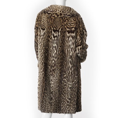 Lot 552 - A 1950s ocelot fur coat.