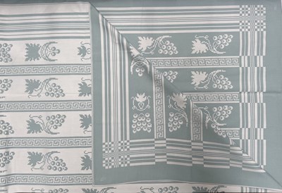 Lot 41 - A Georg Jensen linen tablecloth woven with...