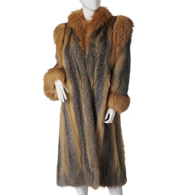 Lot 559 - Philip Hockley, a coyote wolf fur coat.