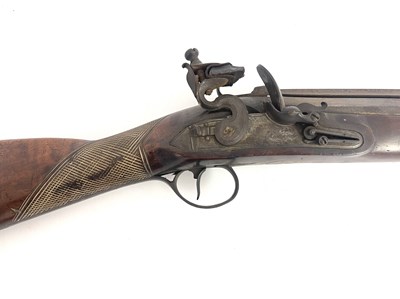 Lot 204 - An early 19th century flintlock blunderbuss, J...