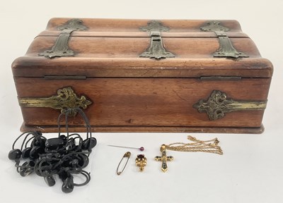 Lot 196 - A Victorian Arts and Crafts walnut and gilt...