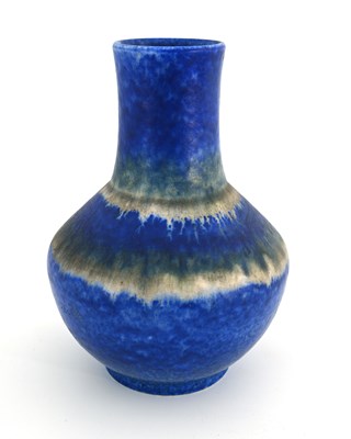 Lot 590 - Ruskin Pottery, a Crystalline glazed vase,...