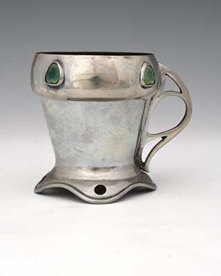 Lot 163 - Celtic Pewter, an Arts and Crafts pewter and...