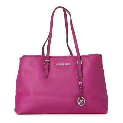 Lot 489 - Michael Kors, a pink Saffiano leather tote.