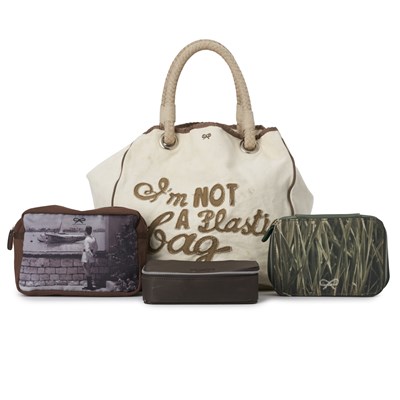 Lot 340 - Anya Hindmarch, a tote and a selection of pouches.