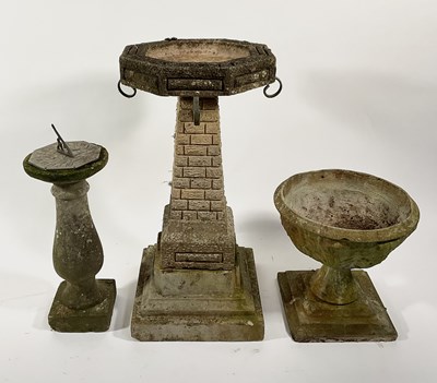 Lot 412 - Garden sculpture: a large modernist birdbath...