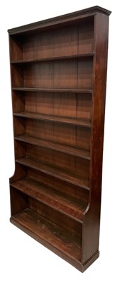 Lot 407 - A mahogany waterfall bookshelf, 19th century,...