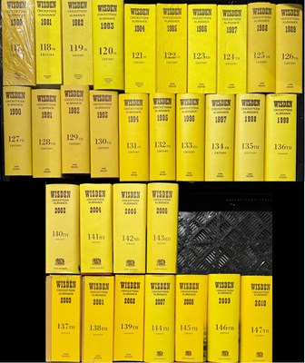 Lot 65 - A complete run of 31 Wisden Cricketers'...