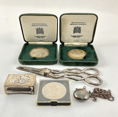 Lot 241 - Two Westminster silver proof coins with a...