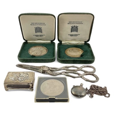 Lot 241 - Two Westminster silver proof coins with a...