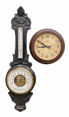 Lot 418 - Smith brown 8-day bakelite wall clock, approx...