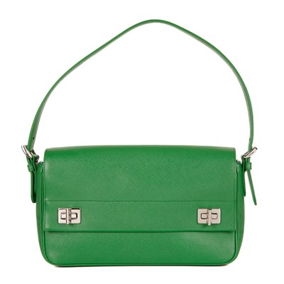 Lot 401 - Prada, a Double Turn-Lock shoulder bag.