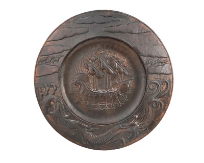 Lot 16 - John Pearson, an Arts and Crafts copper...