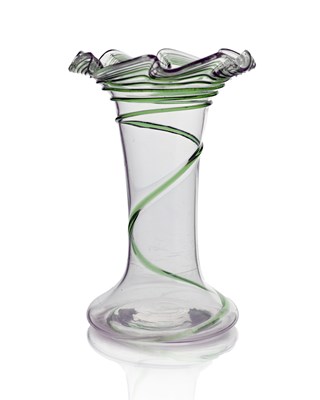 Lot 478 - An Arts and Crafts glass vase, circa 1900,...